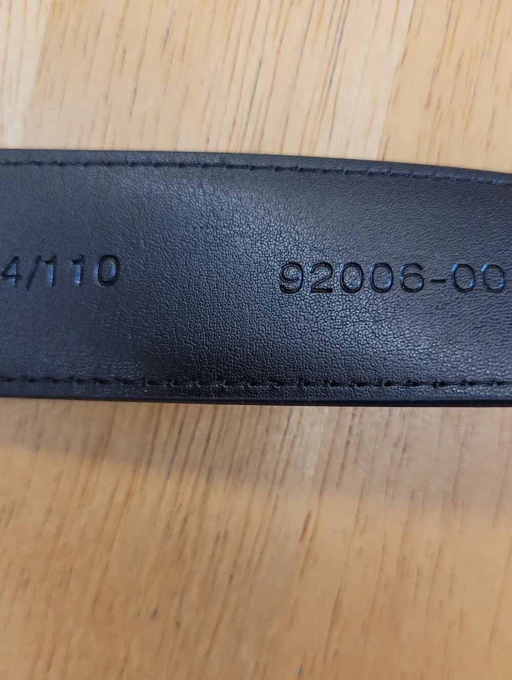 Black Leather Belt Brooks Brothers Genuine Leather Silver Buckle 44 New